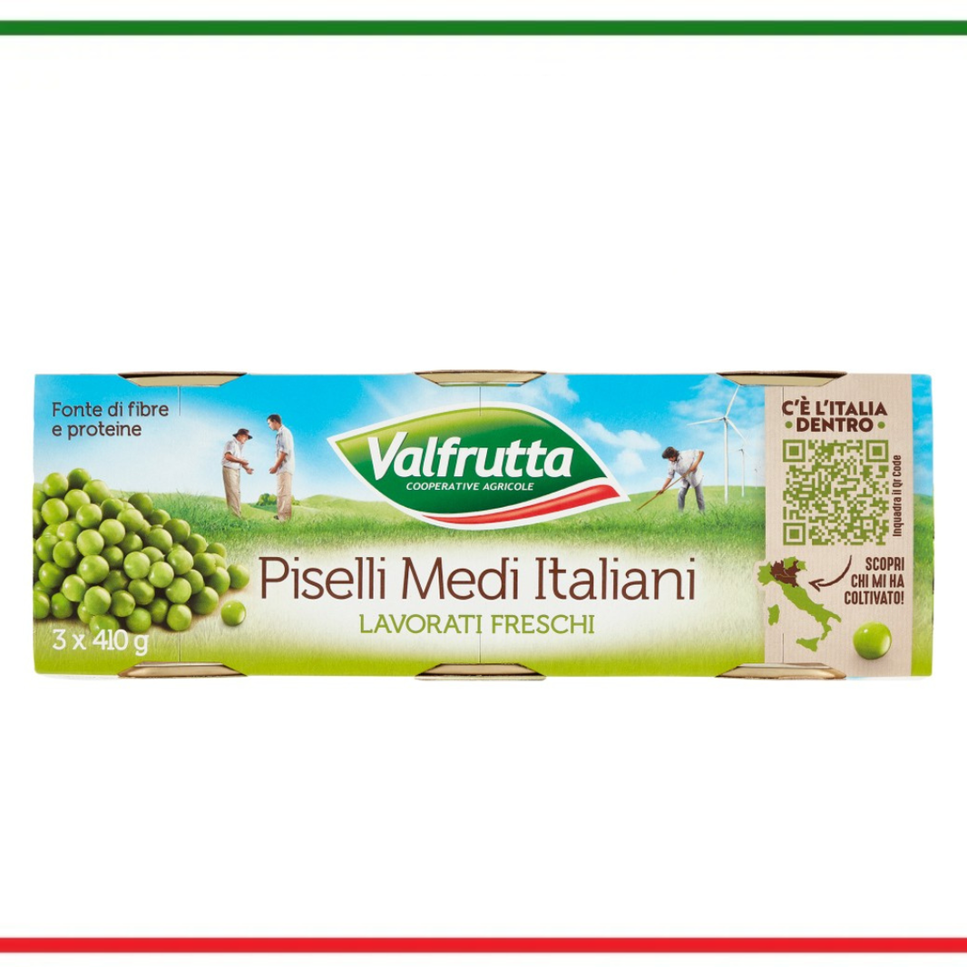 Valfrutta mazare medi 3x410g
