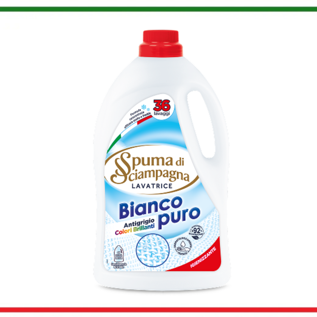 Spuma di Sciampagna detergent rufe Bianco Puro 1.890L