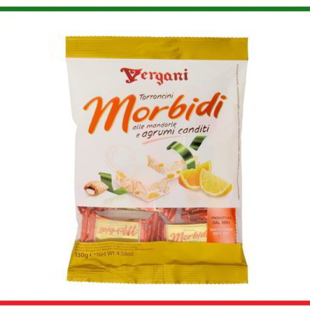 Vergani Torroncini cu migdale si agrumi 130g