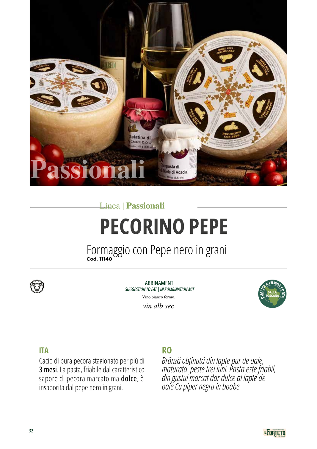 Il Forteto Pecorino al pepe