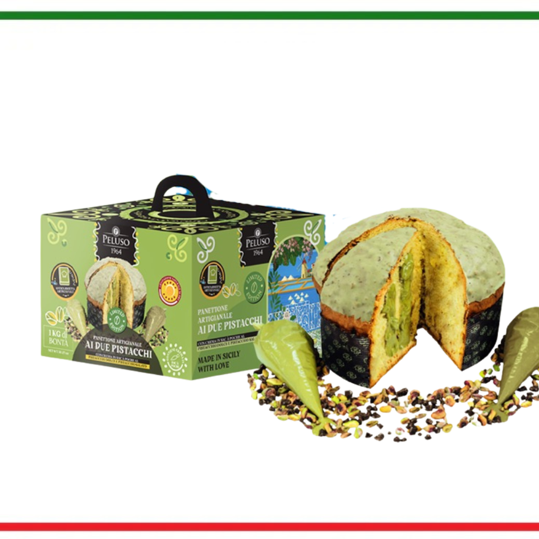 Peluso Panettone Artigianale ai due Pistacchi