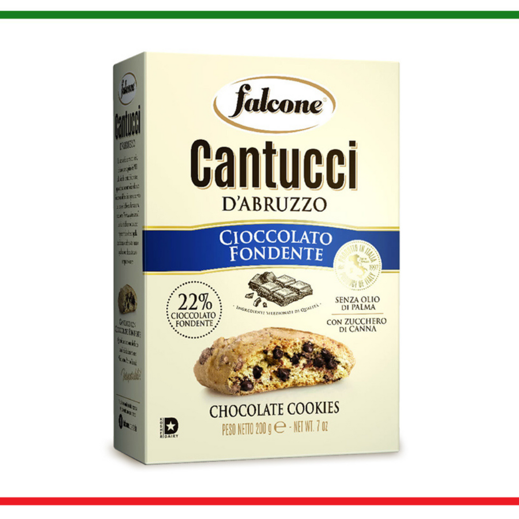 Falcone biscuiti Cantucci cu ciocolata neagra 200g