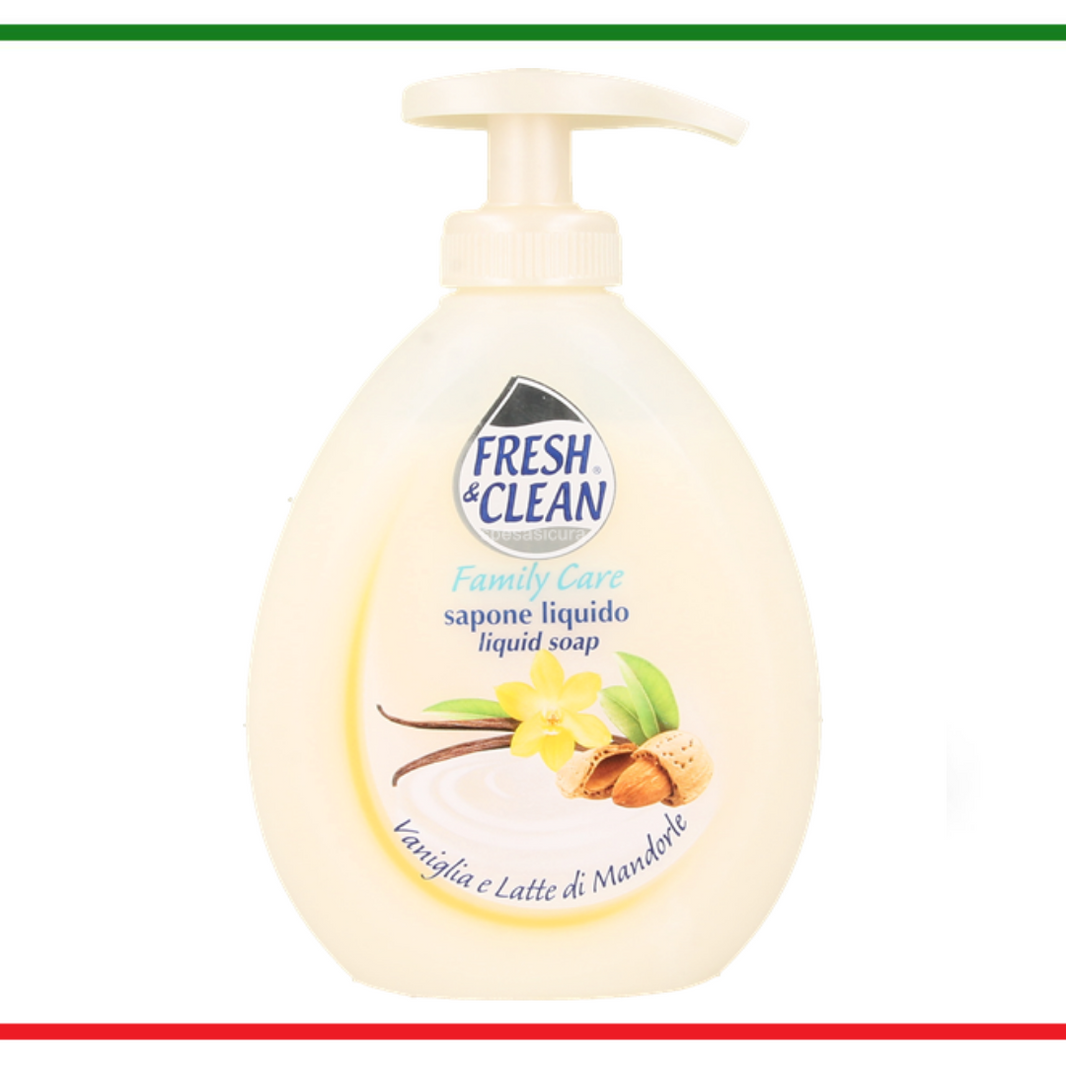 Fresh&Clean - family care - săpun lichid Vanilie și Lapte de Migdale 300ml