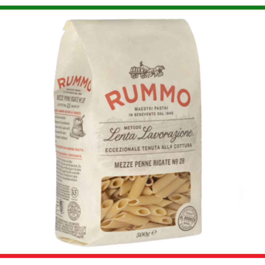 Pasta Rummo Mezze Penne Rigate n28 500g