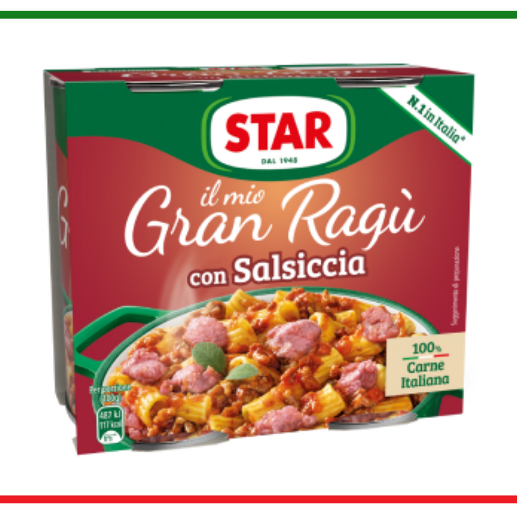 Star sos Ragu Salsiccia 2x180 gr