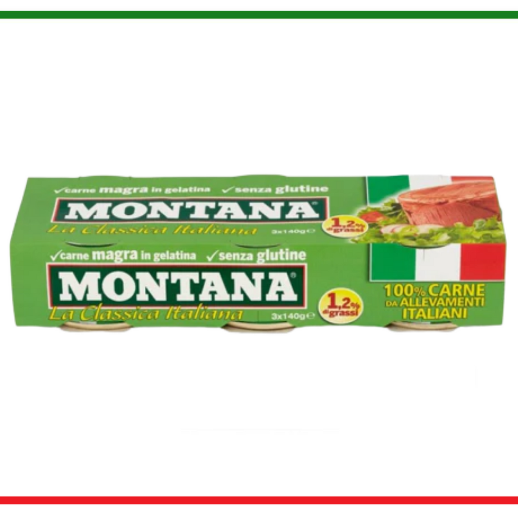 Montana carne de vita in gelatina 3x140g