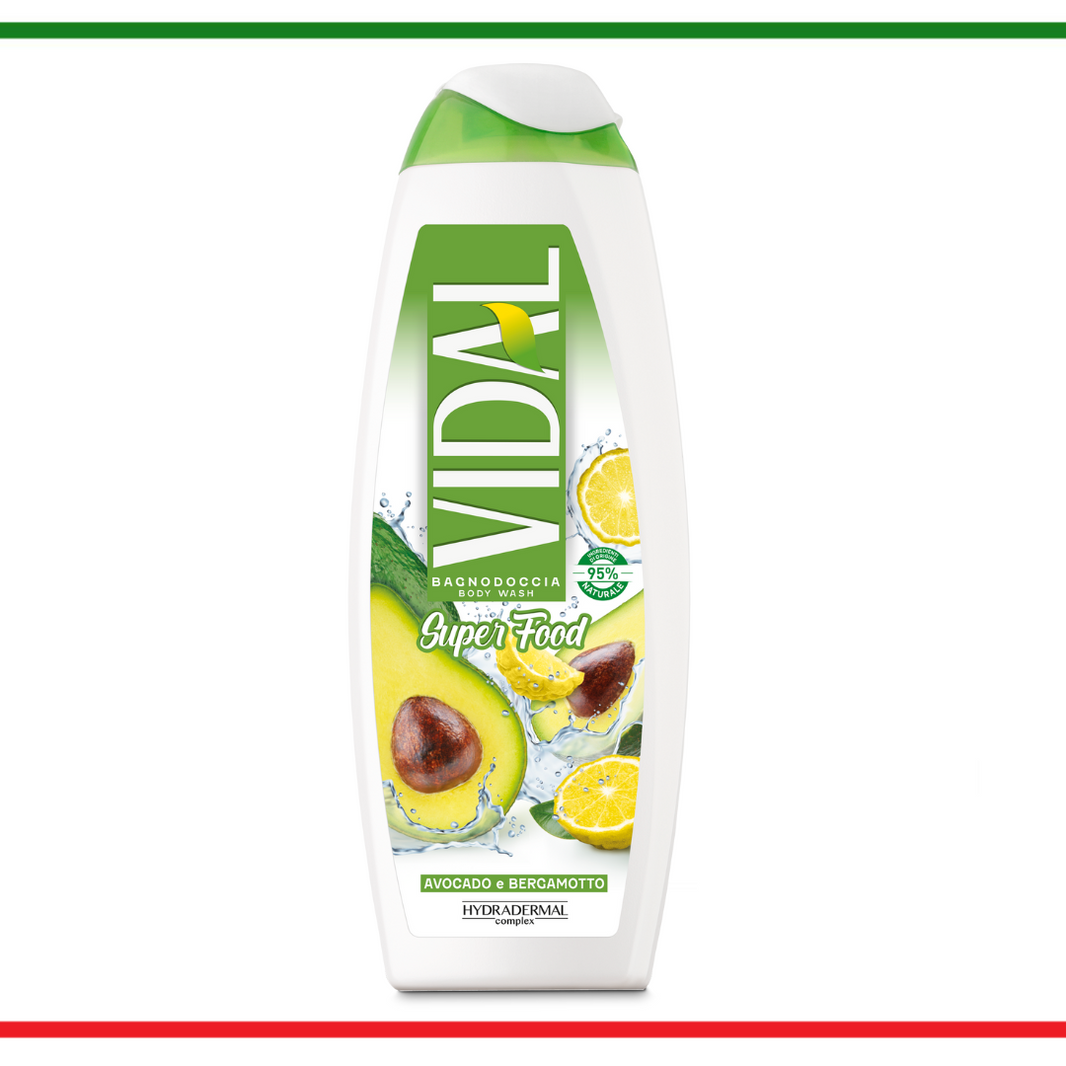 Vidal gel de dus Superfood cu avocado si bergamote 500ml