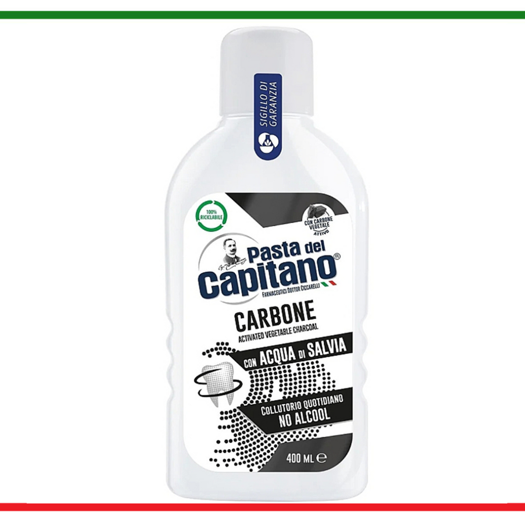 Pasta del capitano apă de gură Carbone 400ml