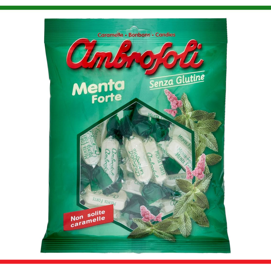 Ambrosoli bomboane menta forte 150g