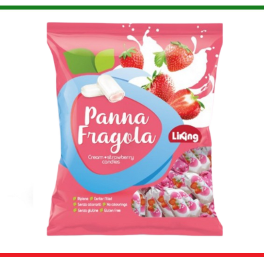 Mi piace caramelle panna e fragola 220 gr