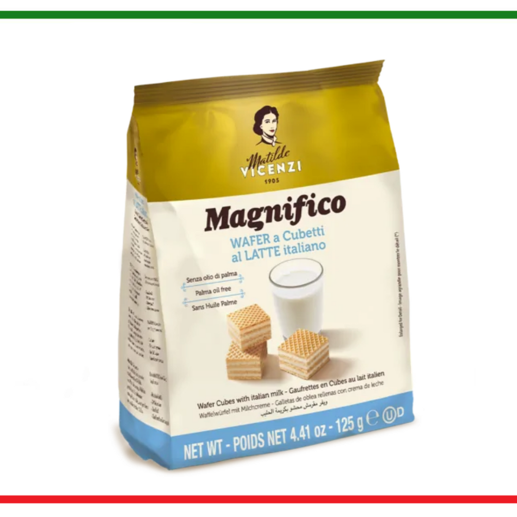 Matilde Vicenzi Cubi di Wafer con ripieno di crema al latte 125g