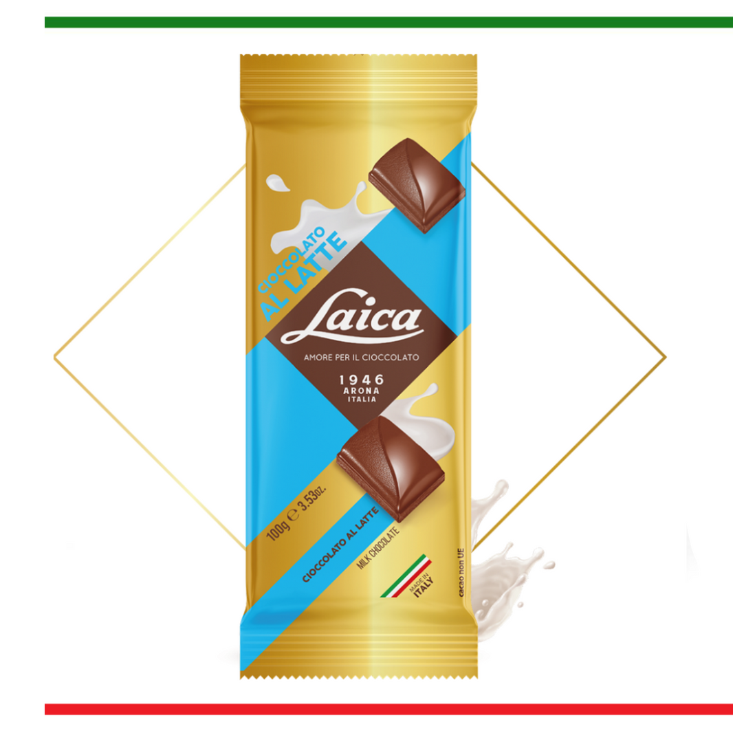 Tavoletta cioccolato al latte Laica 100 g