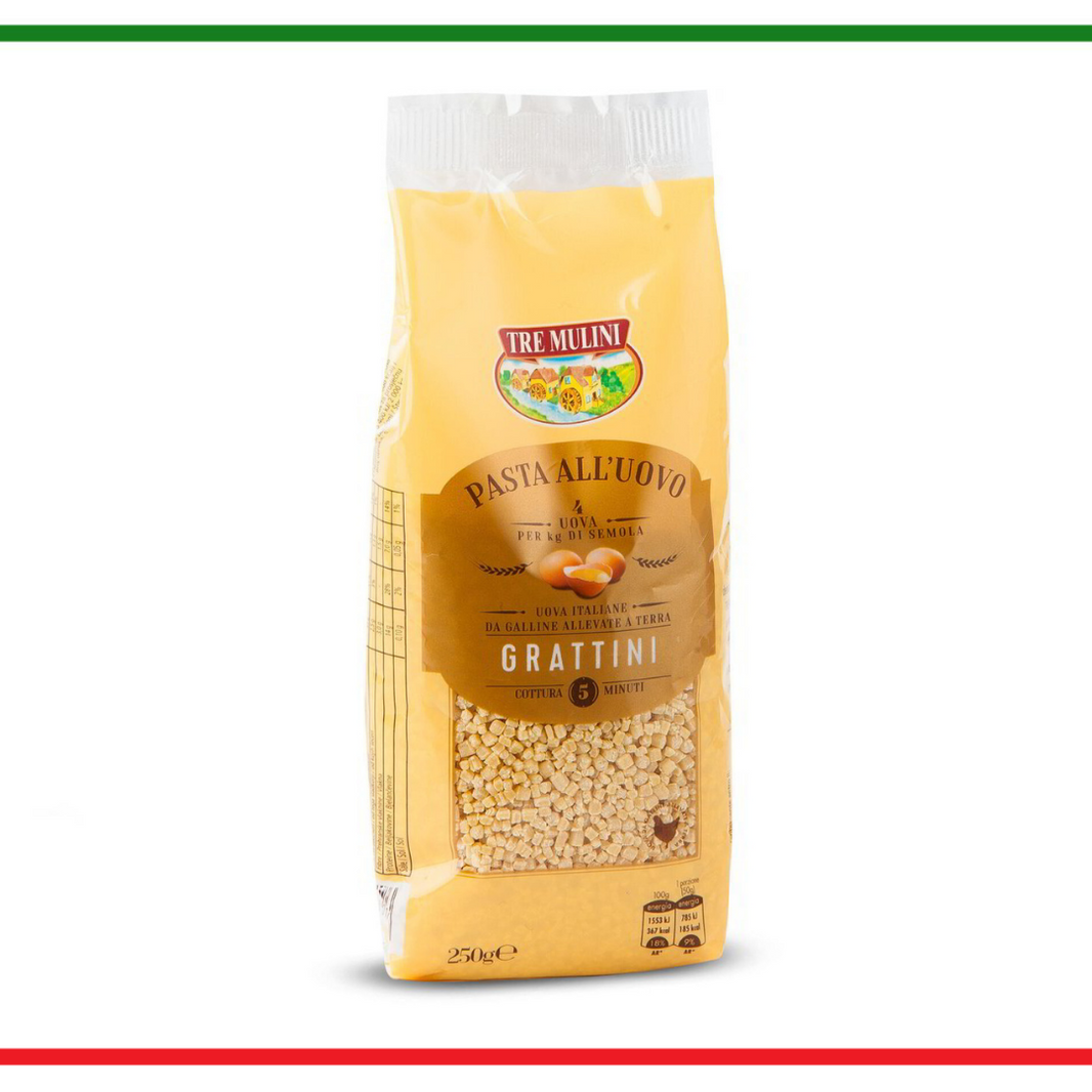 Tre Mulini paste Grattini cu ou 250g