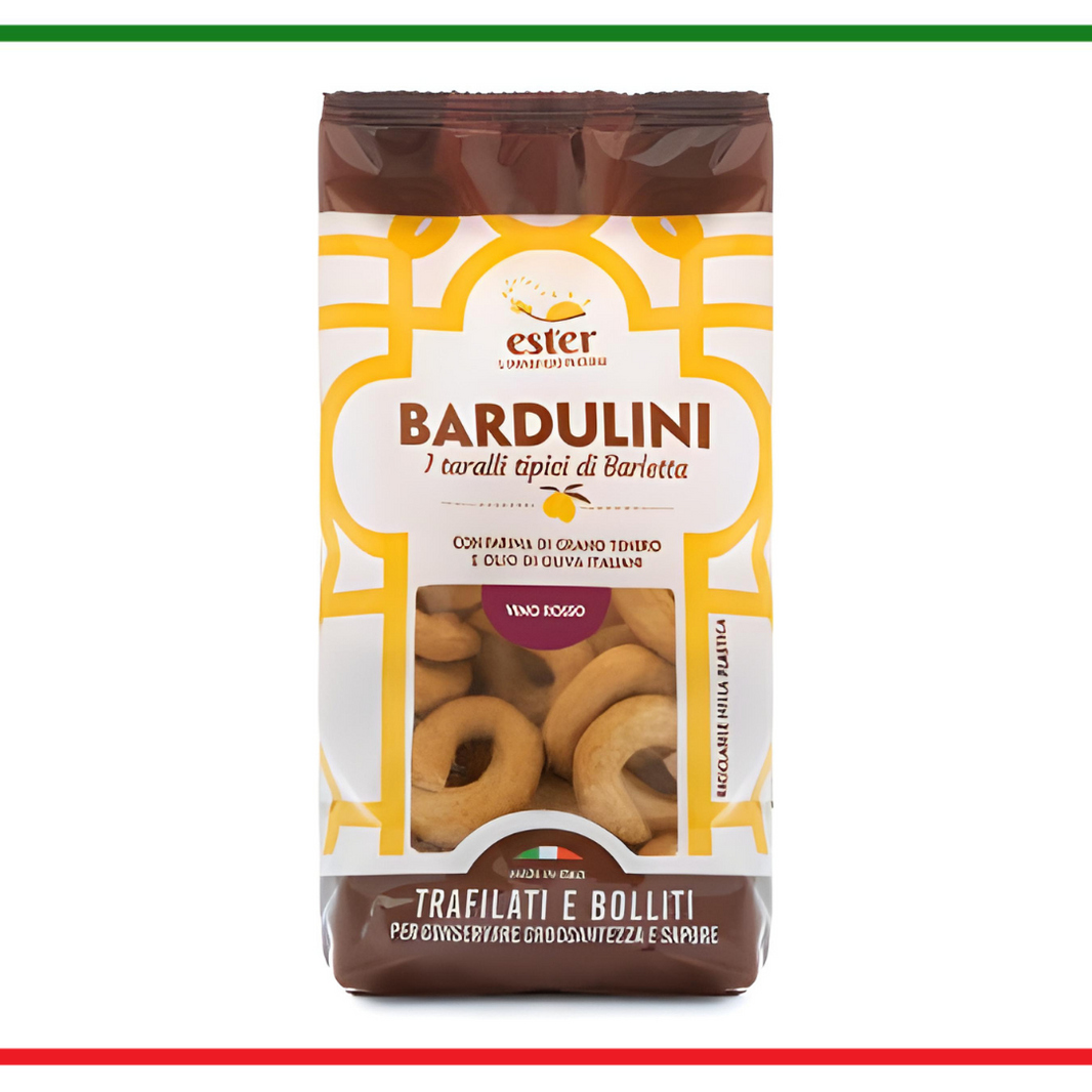 Bardulini taralli din Puglia cu vin rosu 250g