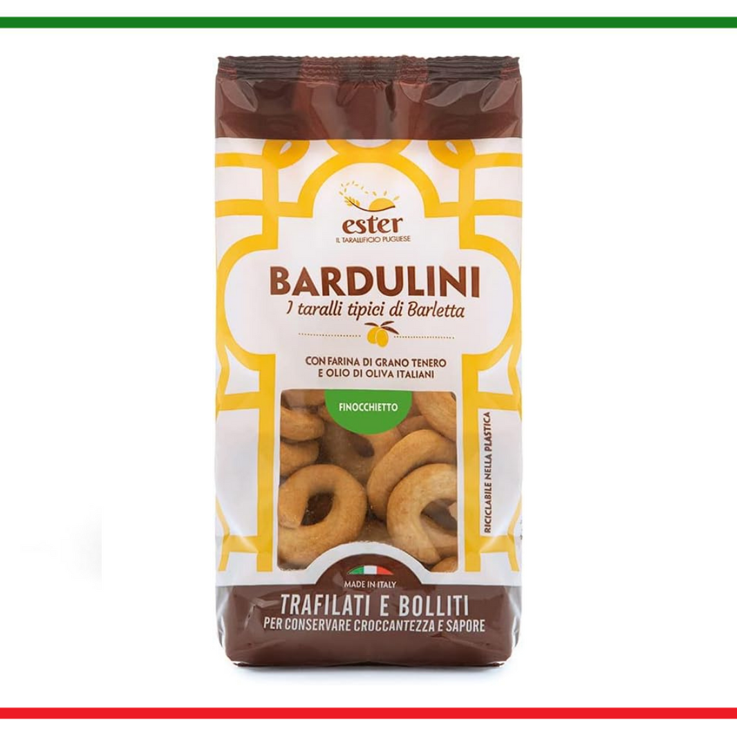 Bardulini taralli din Puglia cu fenicul 250g