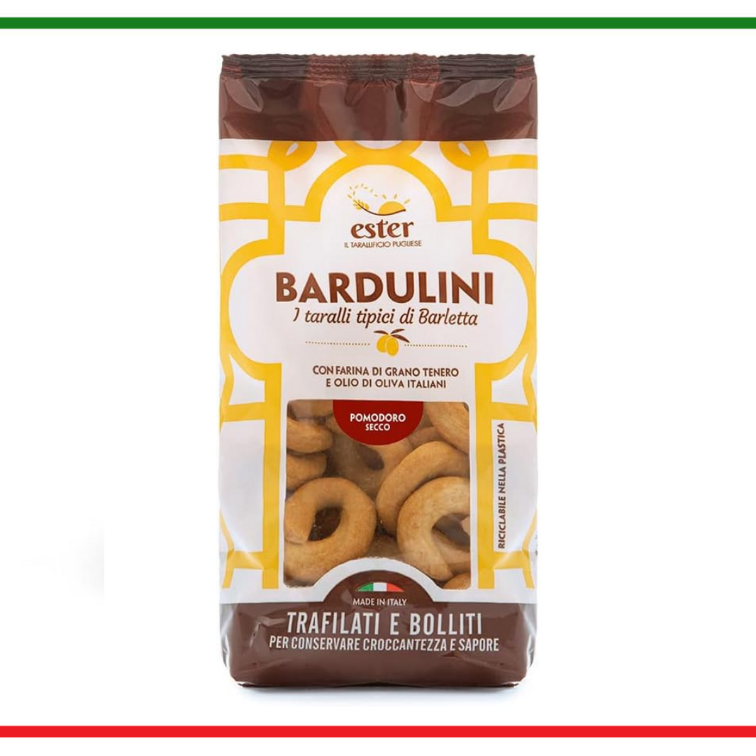 Bardulini taralli din Puglia cu rosii uscate 250g