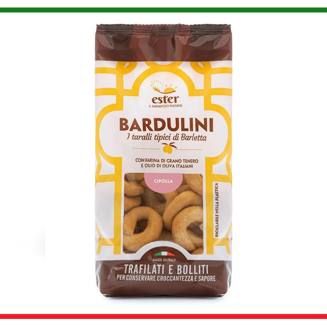 Bardulini taralli din Puglia cu ceapa 250g