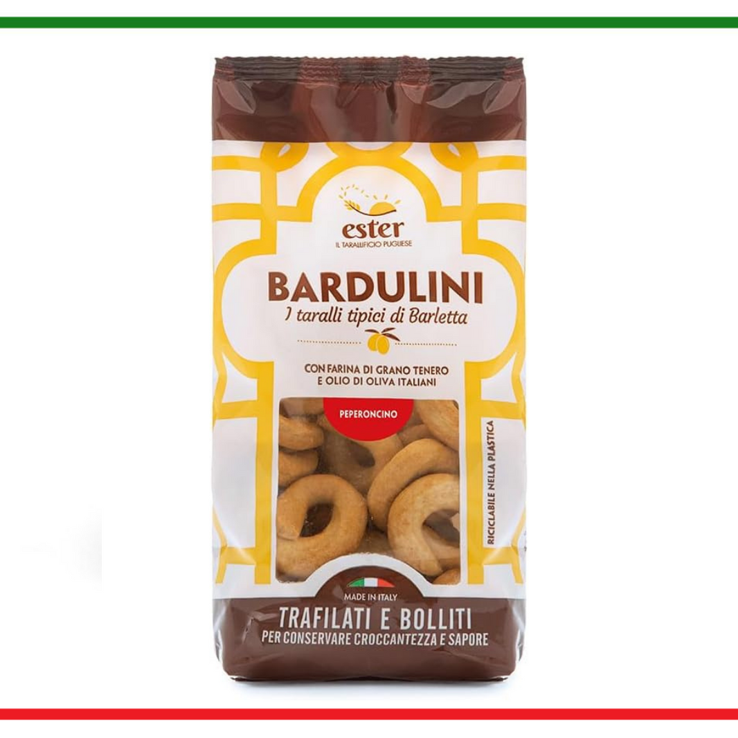 Bardulini taralli din Puglia cu ardei iute 250g