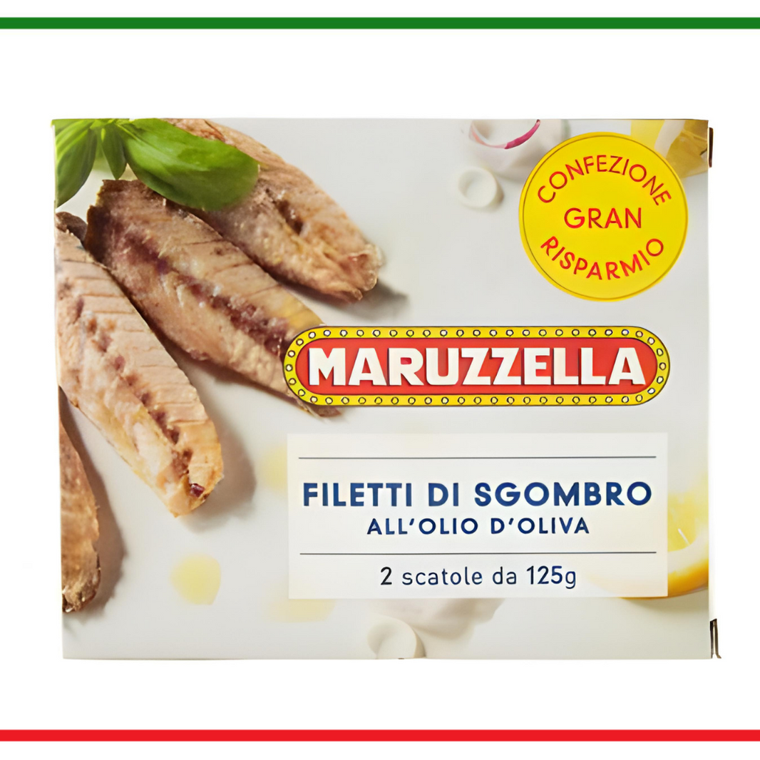 Maruzzella file de macrou in ulei de masline 2x125g