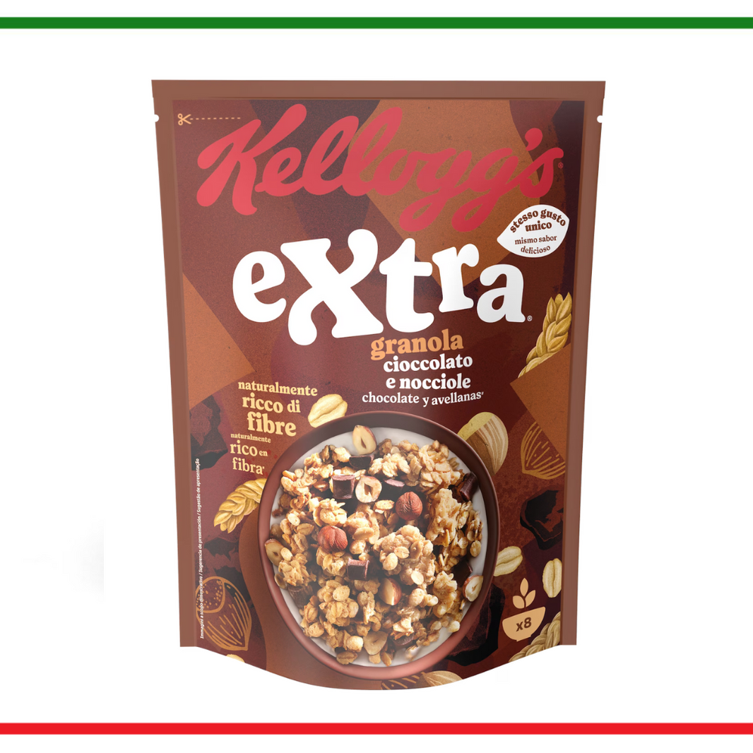 Kelloggs Extra mueslie cu ciocolata si alune 375g