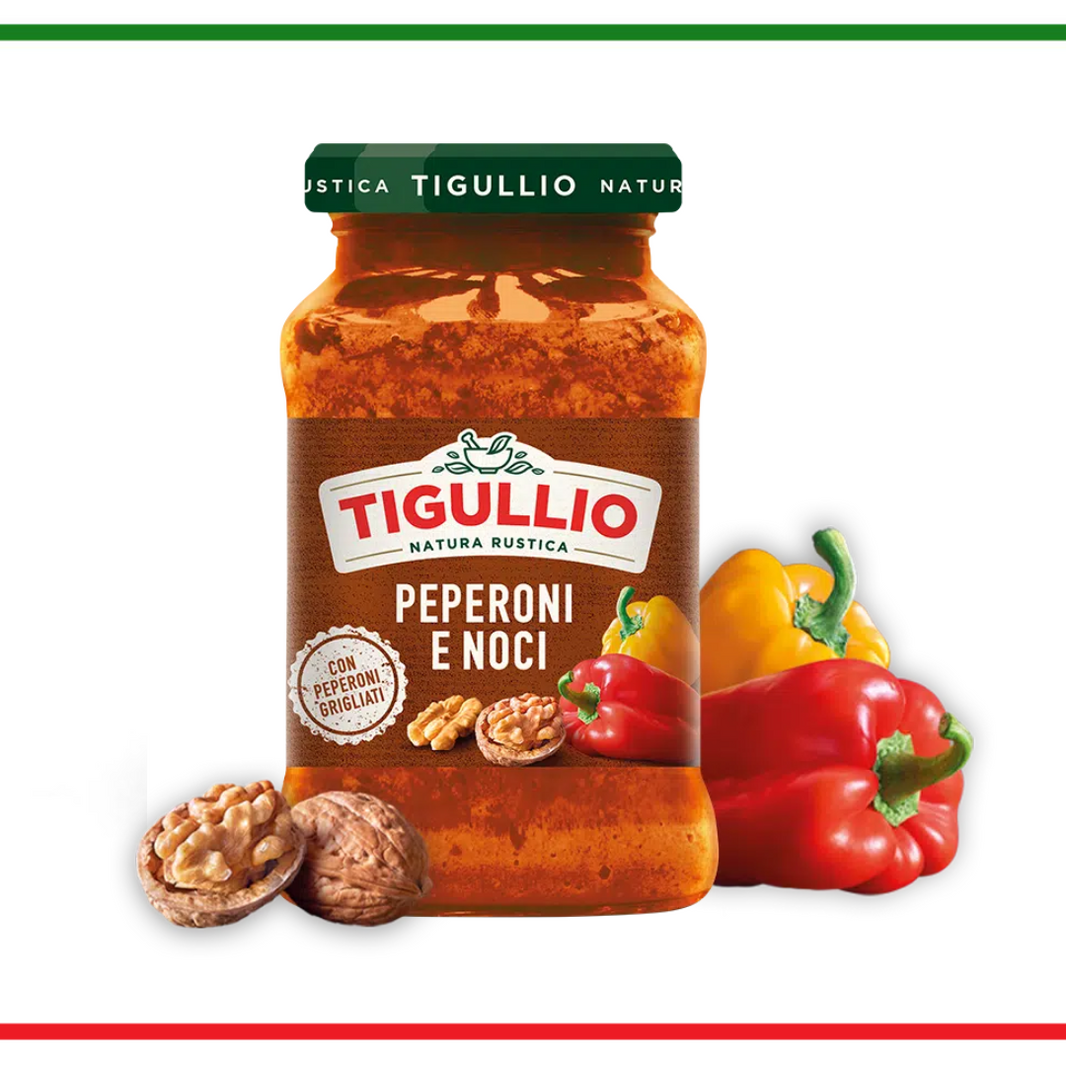 Tigullio pesto ardei si nuci 185g