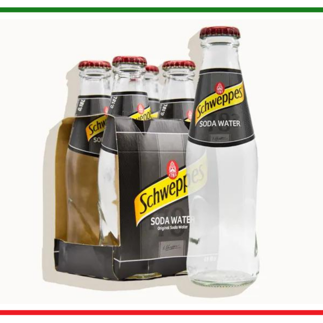 Schweppes Soda Water 18cl x4