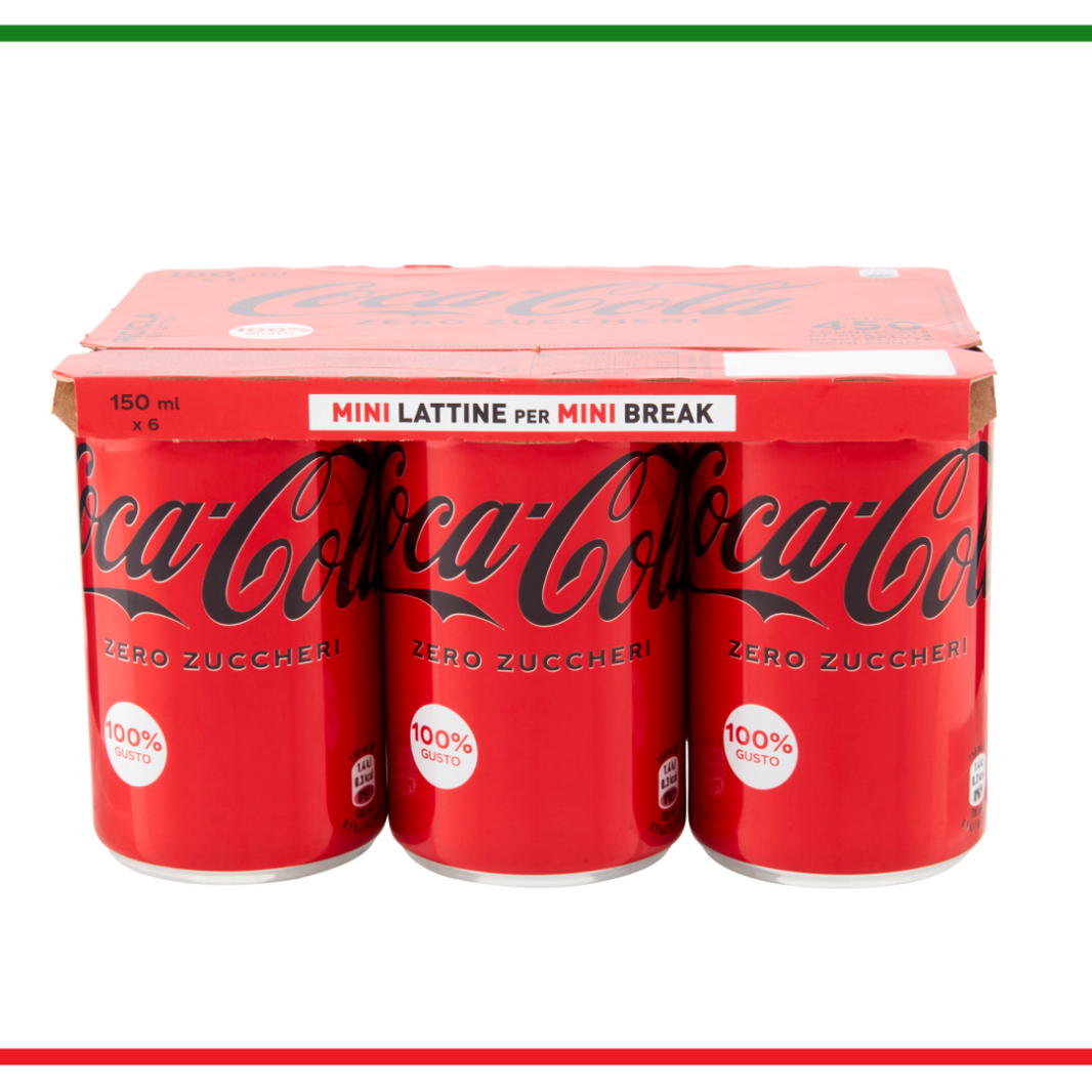 Coca Cola mini fara zahar si fara calorii 6x150ml