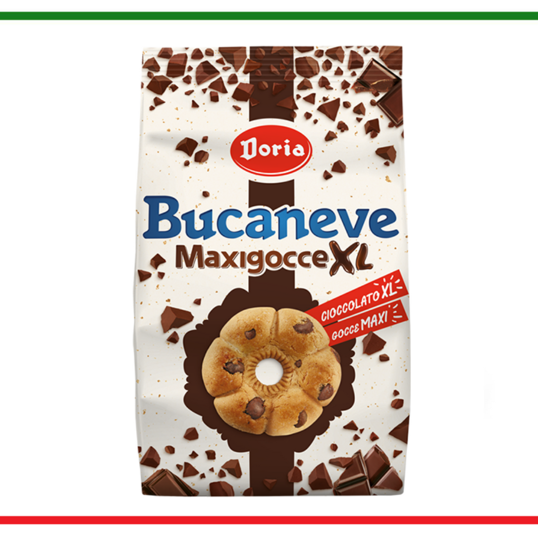 Doria Biscuiți Bucaneve Maxigocce Picatele Cioco - 300 gr