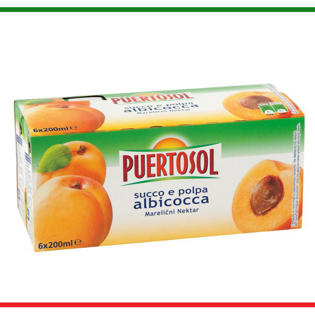 Puertosol suc caise 6x200ml