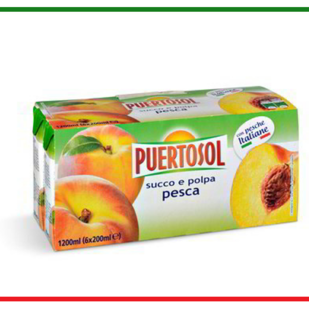 Puertosol suc piersica 6x200ml
