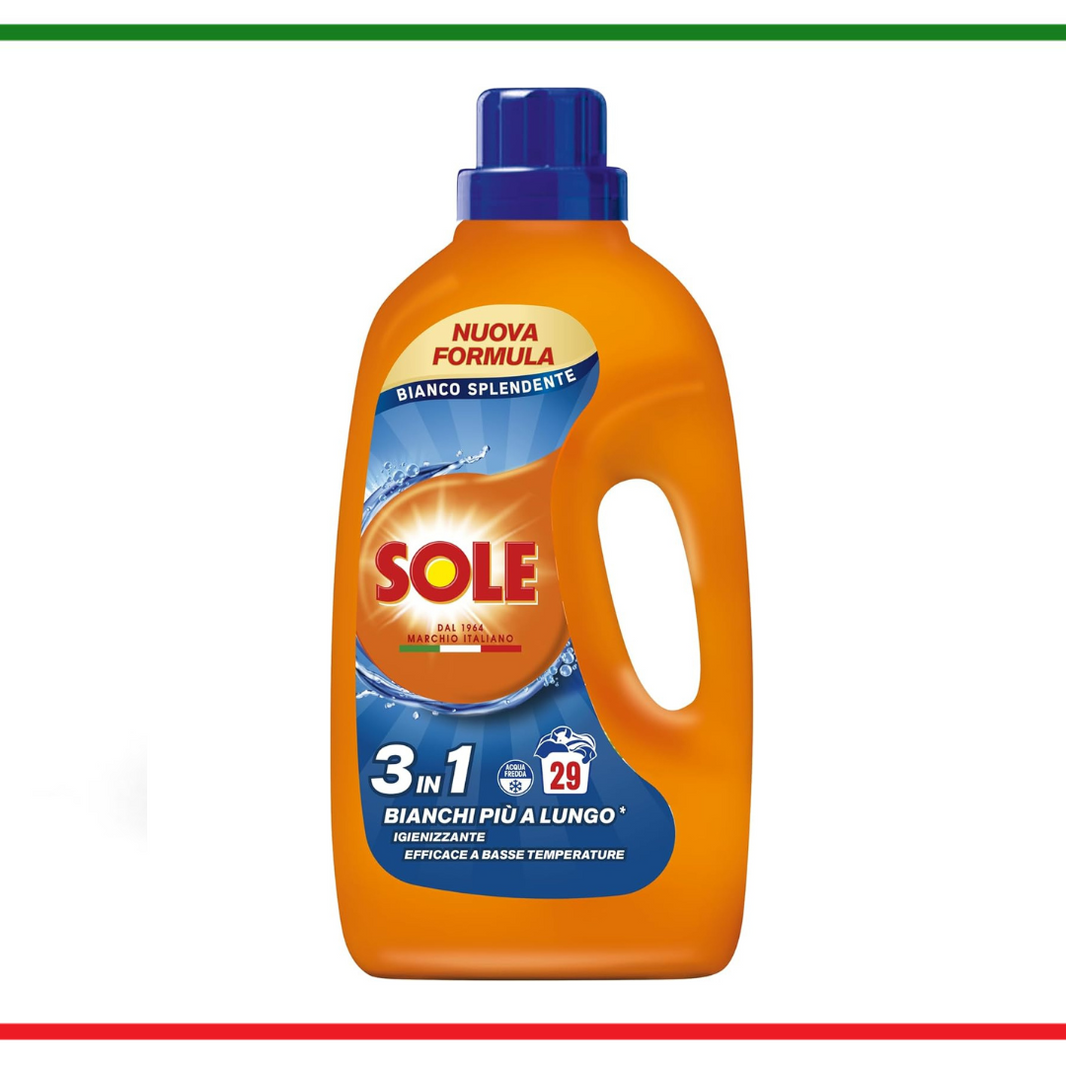 Sole detergent 3in1 haine albe 1,305L