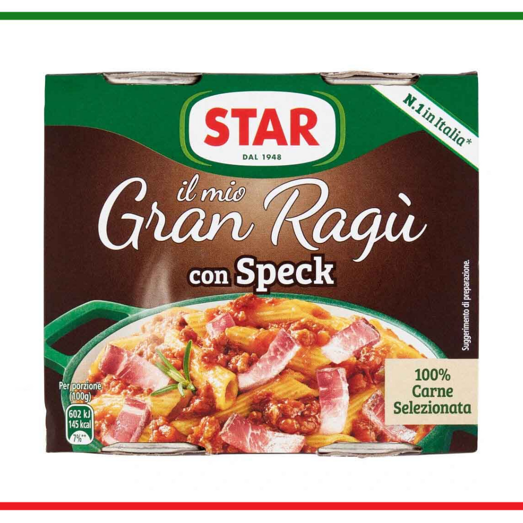 Star Gran Ragù sos cu speck 2x180g