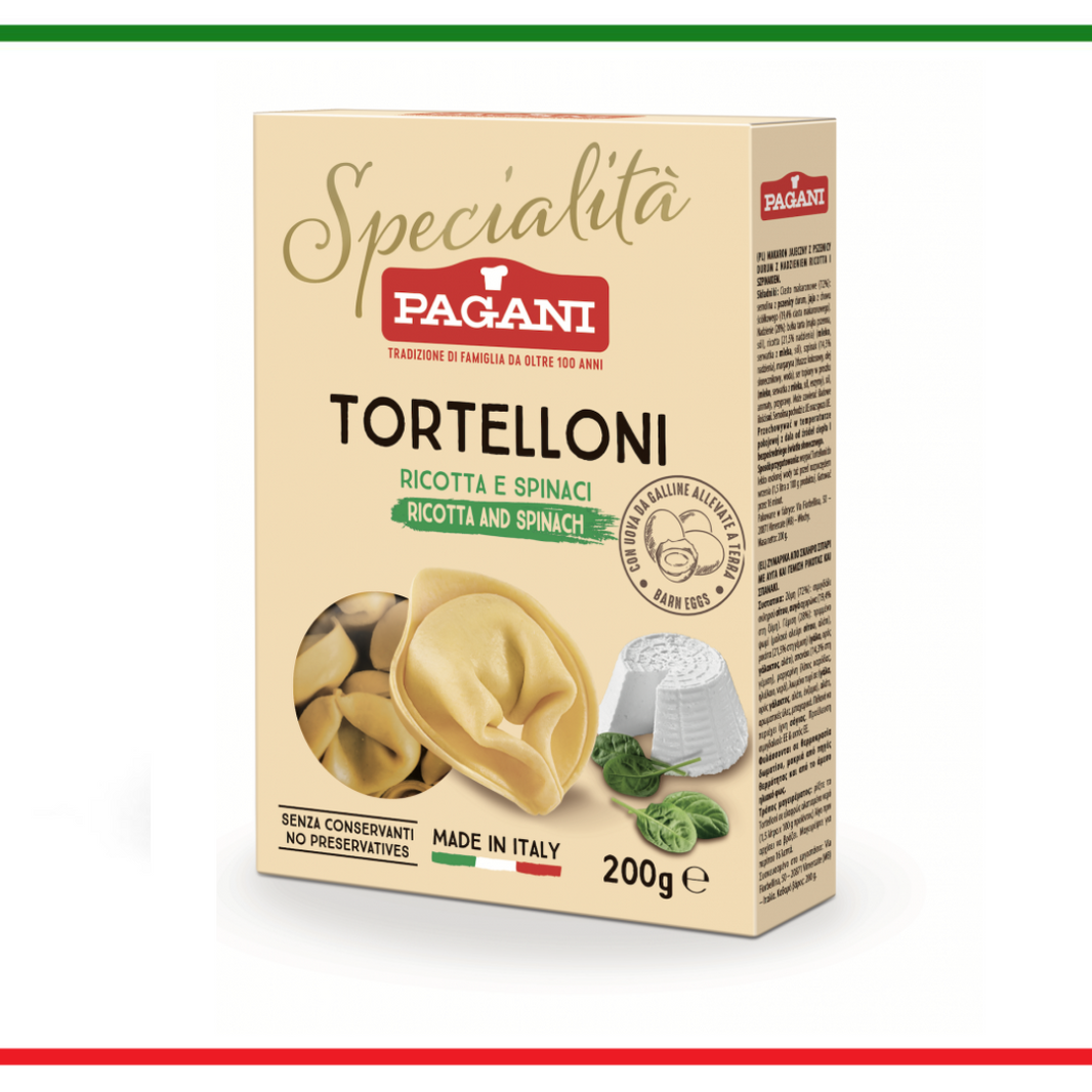 Pagani Tortelloni Ricotta si spanac 200g