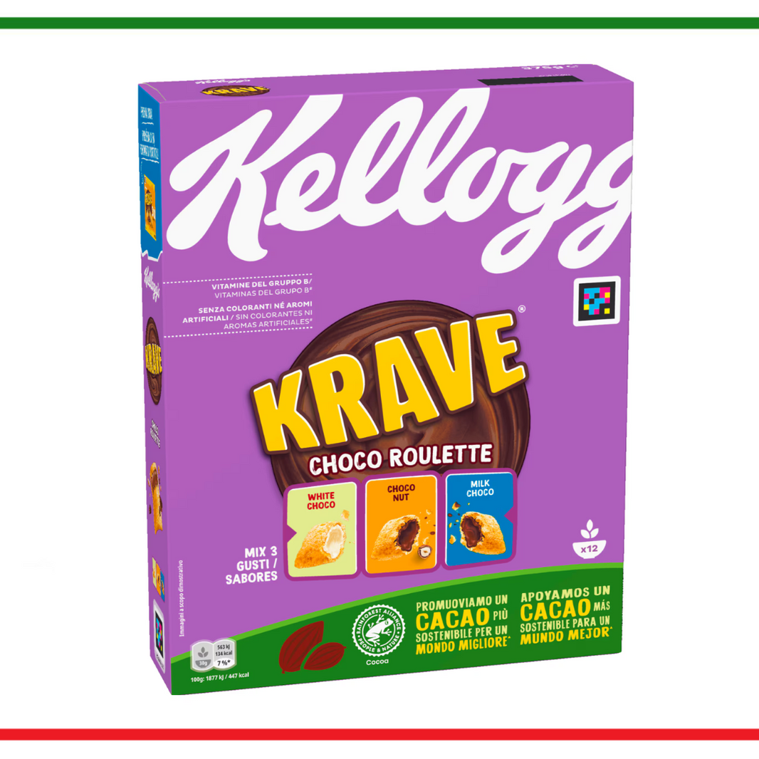 Kellogg's cereale Choco Krave Choco Roulette 375g