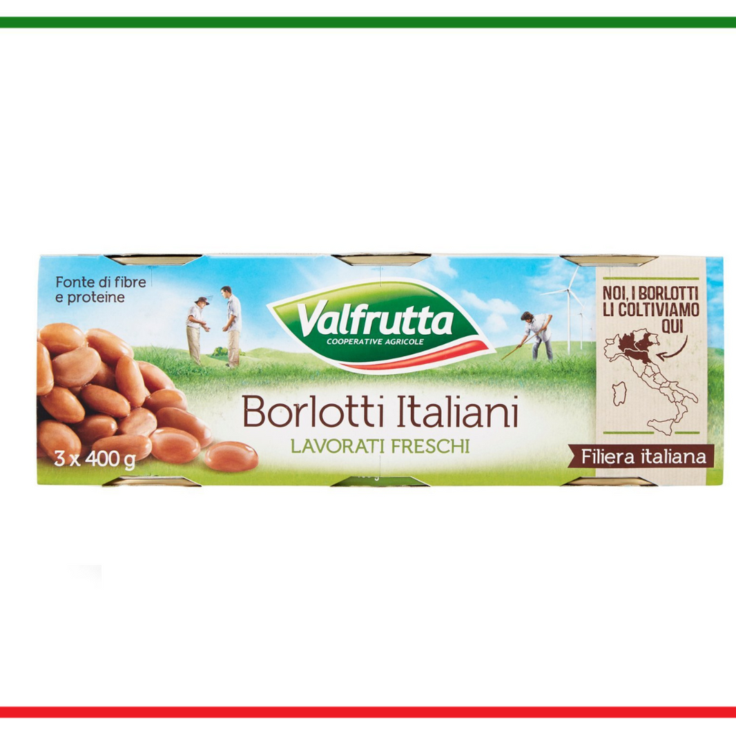 Valfrutta Fasole Fiartă Borlotti - 1200 gr (3x400)