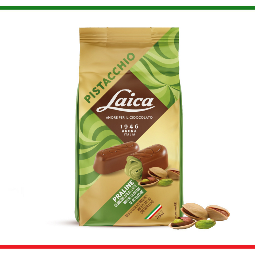 Laica praline umplute cu fistic 90g