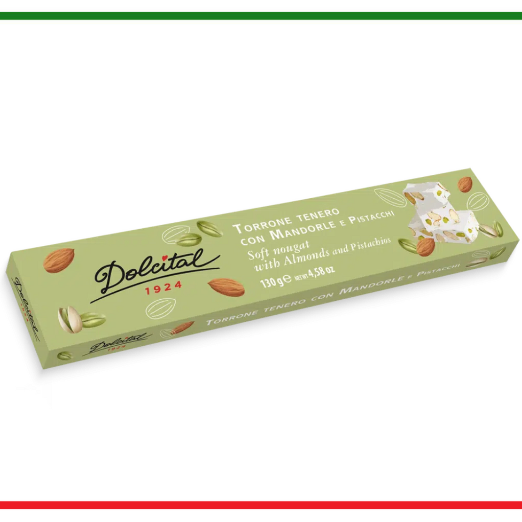 Dolcital nuga cu migdale si fistic 130g