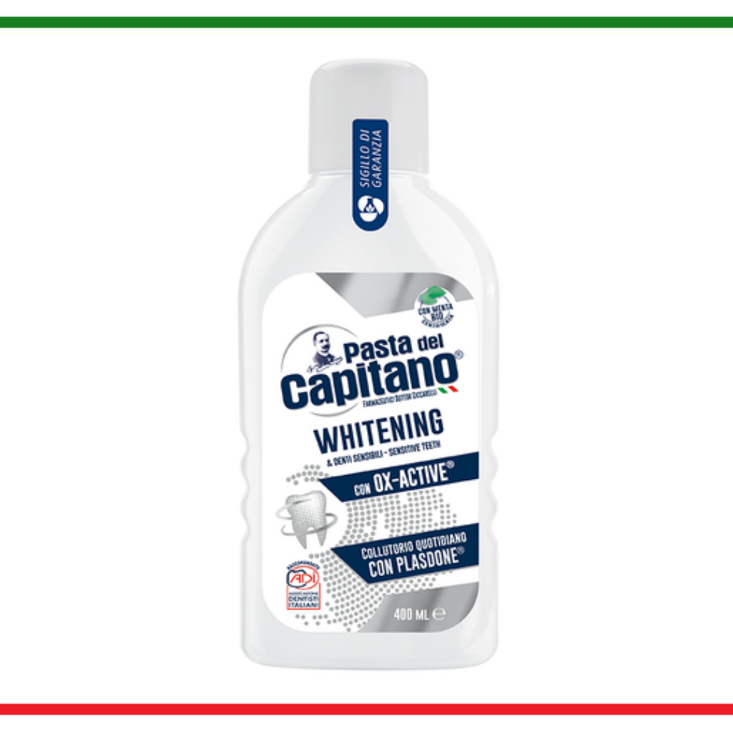 Pasta del Capitano apa de gura Whitening 400ml