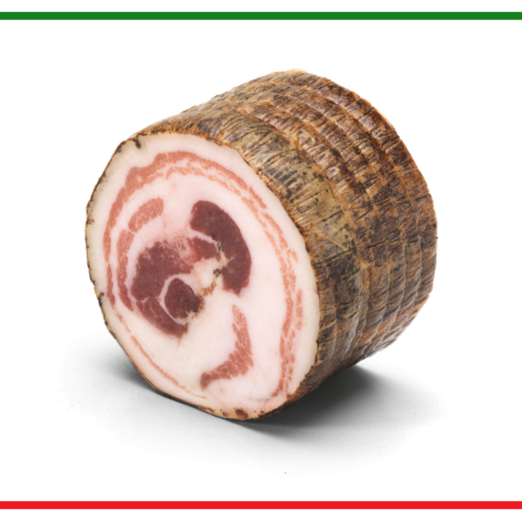 Pancetta cu piper bucata in vid 200g