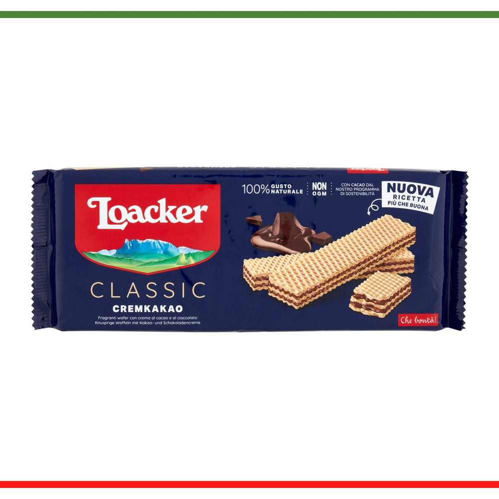 Loacker napolitane cu cacao 175g