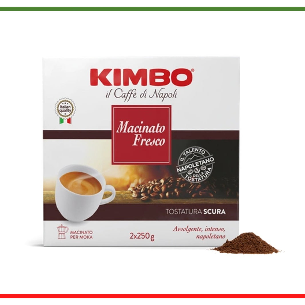 Kimbo cafea macinată proaspat 2x250g