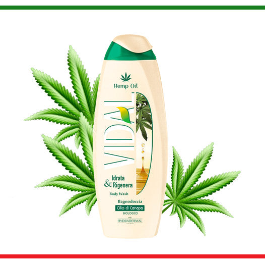 Vidal gel de dus Hemp Oil Ulei de Canepa 500 ml