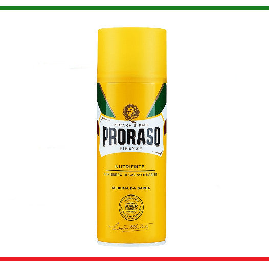 Proraso spuma de ras Nutriente cu unt de cacao si karite