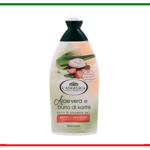 L'Angelica gel de dus cu Aloe Vera si Karite 450ml