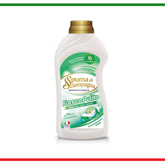 Spuma di Sciampagna detergent lichid Fresco Pulito 16spalari