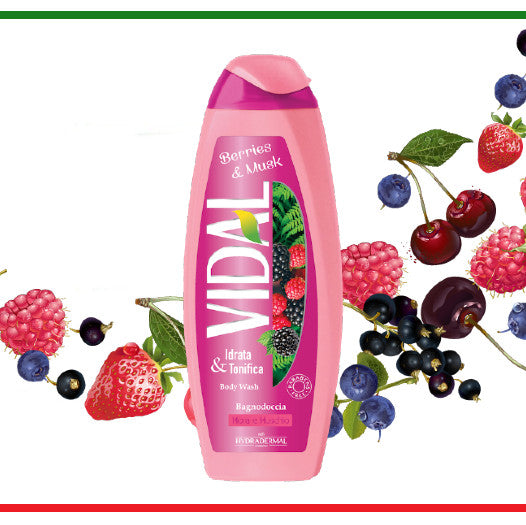 Vidal gel de dus Berries and Musk 500ml