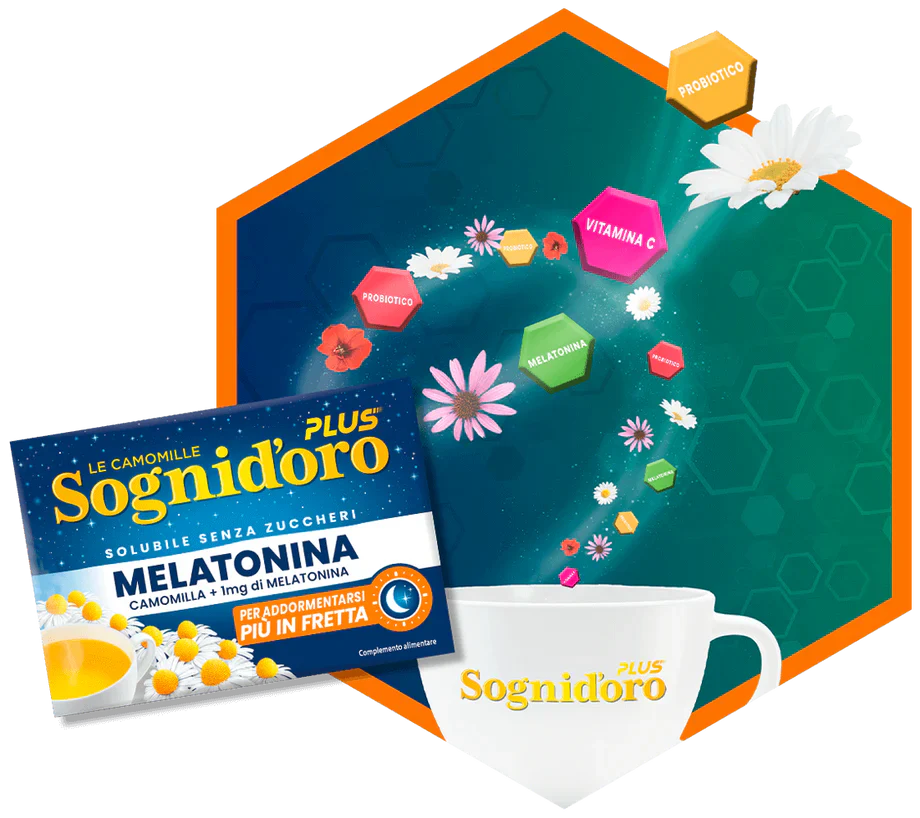 Sognidoro Camomilla Musetel cu Melatonina 64g
