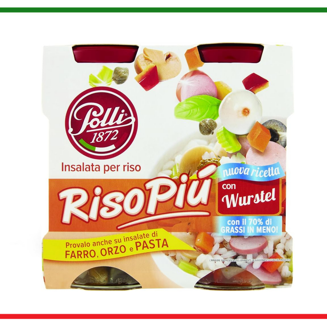 Polli Risopiù cu wurstel 2x290g