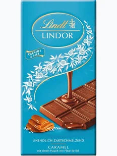 LINDT LINDOR CIOCOLATA  CARAMEL SARAT 100G