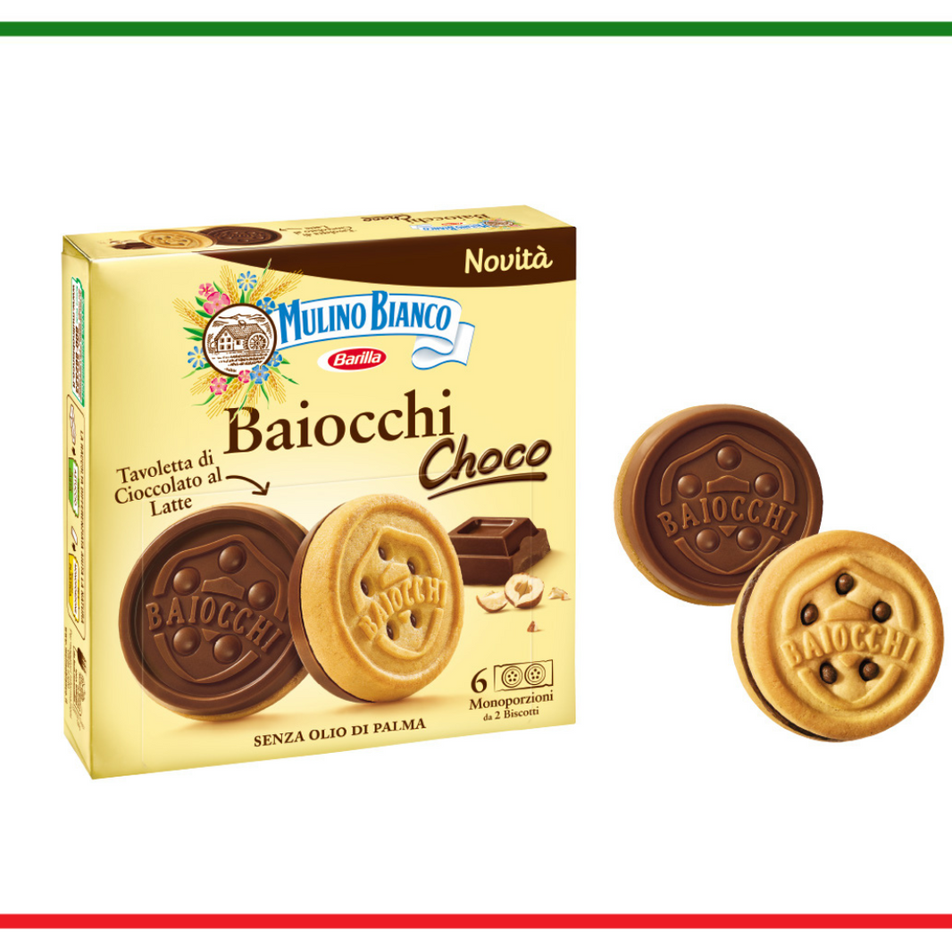 Mulino Bianco Baiocchi Choco 6 monoporzioni da due biscotti